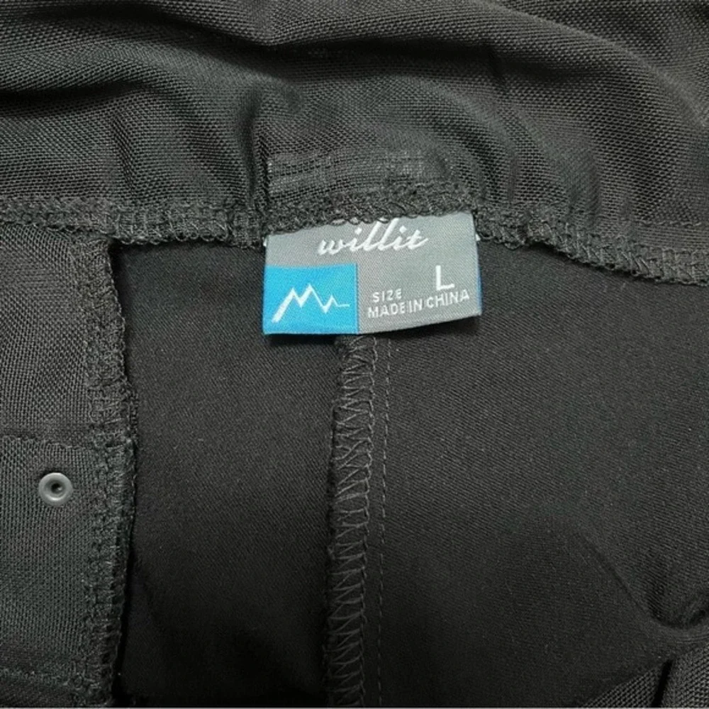 Willit Women's Black Casual‎ Pants Size L Lightweight Comfortable